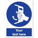 Custom Close And Secure Hatches In Launch Sequence Safety Sign