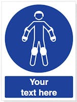 Custom Wear Protective Roller Sport Equipment Safety Sign