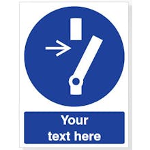 Custom Disconnect Before Carrying Out Repairs Safety Sign