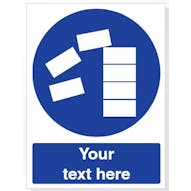 Custom Stack Correctly Safety Sign