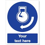 Custom Start Engine In Launch Sequence Safety Sign