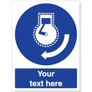 Custom Start Engine In Launch Sequence Safety Sign