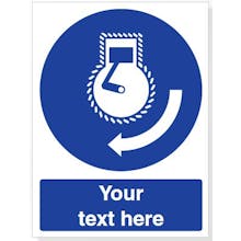 Custom Start Engine In Launch Sequence Safety Sign