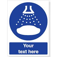 Custom Start Water Spray In Launch Sequence Safety Sign