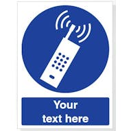 Custom Switch Off Mobile Phones Safety Sign