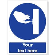 Custom Switch Off Safety Sign