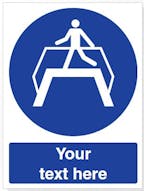 Custom Use Footbridge Safety Sign