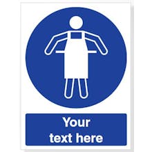 Custom Use Protective Apron Safety Sign