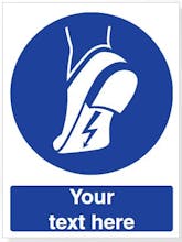 Custom Wear Anti-Static Footwear Safety Sign