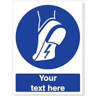 Custom Wear Anti-Static Footwear Safety Sign