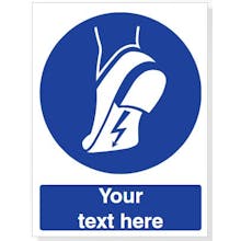Custom Wear Anti-Static Footwear Safety Sign