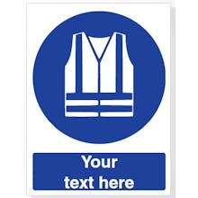 Custom Wear High Visibility Clothing Safety Sign