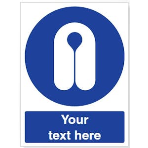 Custom Wear Life Jacket Safety Sign