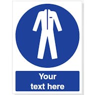 Custom Wear Protective Clothing Safety Sign