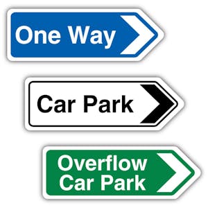 Car Park Shaped Signs