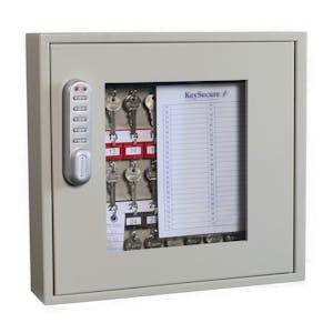 Clear Fronted Perspex Key Cabinets With Electronic Cam Lock