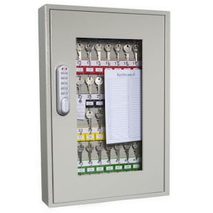 Clear Fronted Perspex Key Cabinets With Electronic Cam Lock