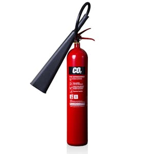 CommanderEDGE CO2 Fire Extinguisher - 5kg - Rating 70B - With a FREE Sign!