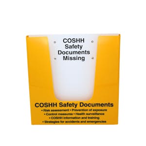 COSHH Safety Document Holder