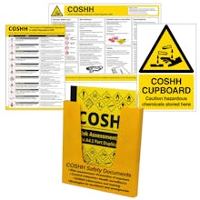 COSHH Safety Information and Storage Pack