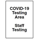 COVID-19 Testing Area - Staff Testing