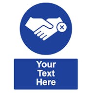 Custom Avoid Close Contact Sign