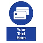 Custom Pay Contactless Sign