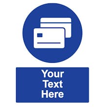 Custom Pay Contactless Sign