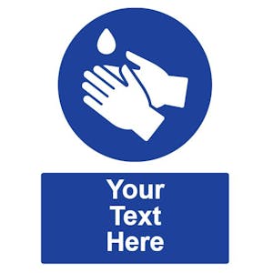 Custom Wash Your Hands Sign