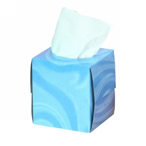 Cubed Facial Tissues
