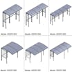 Curved Half-Frame Open Front Smoking Shelter - Aluminum Roof