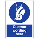 Custom Anti Static Footwear Sign