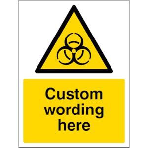 Custom Biological Hazard Sign
