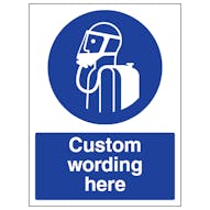 Custom Breathing Apparatus Sign