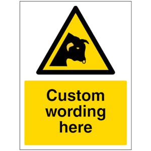Custom Bull Sign
