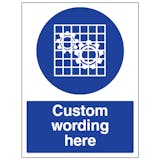 Custom Check Guard Sign