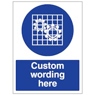 Custom Check Guard Sign