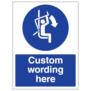 Custom Close Safety Bar Sign