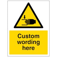 Custom Crushed Hand Sign