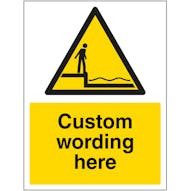 Custom Deep Water Sign