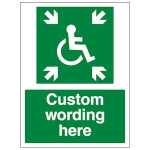 Custom Disabled Assembly Point Sign