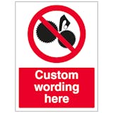 Custom Do Not Use Machine Sign