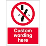 Custom Do Not Alter Switch Sign