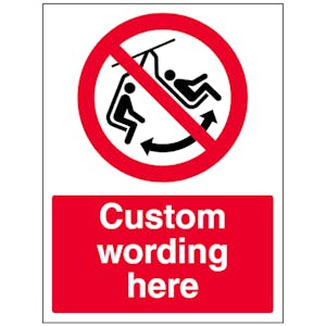Custom Do Not Swing The Chair Sign