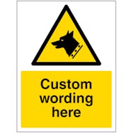 Custom Dog Sign