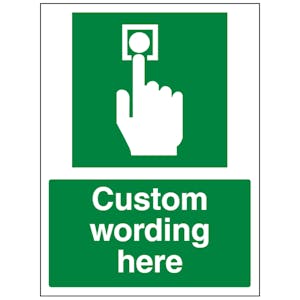 Custom Door Release Sign