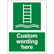 Custom Embarkation Ladder Sign
