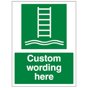 Custom Embarkation Ladder Sign