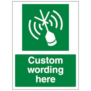Custom Emergency Radio Beacon Sign