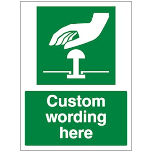 Custom Emergency Stop Sign